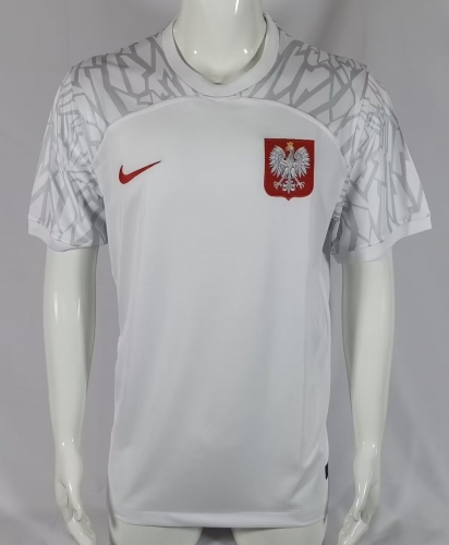 2022/23 Poland Home White Thailand Soccer Jersey AAA-2178/313