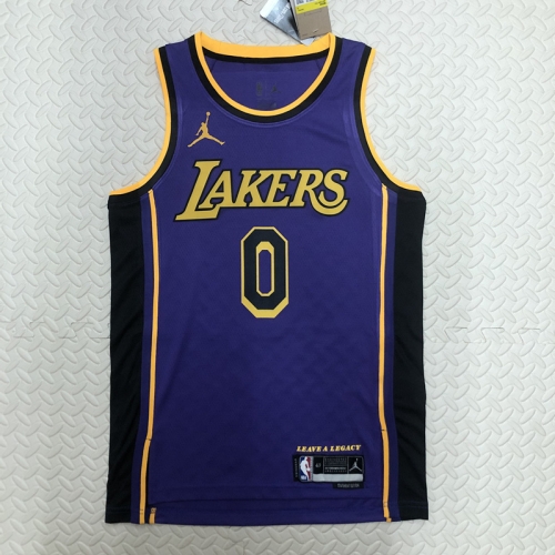 2023 Season Feiren Limited Version Los Angeles Lakets Purple #0 NBA Jersey-311