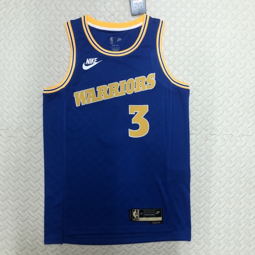 2023 Season Retro Version Golden State Warriors NBA Blue #3 Jersey-311