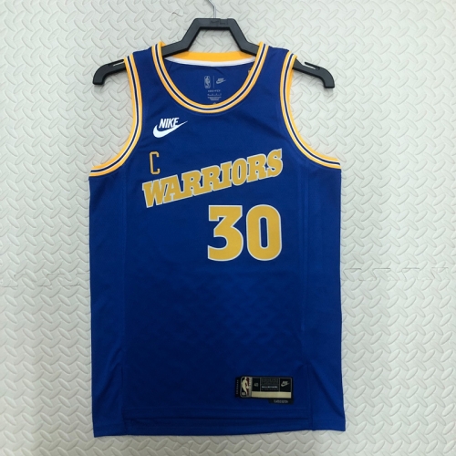 2023 Season Retro Version Golden State Warriors NBA Blue #30 Jersey-311