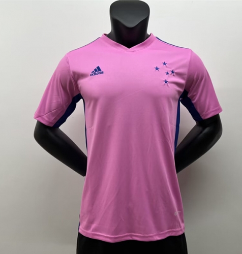 2022-23 Cruzeiro EC Pink Thailand Soccer Jersey AAA-1095/JY