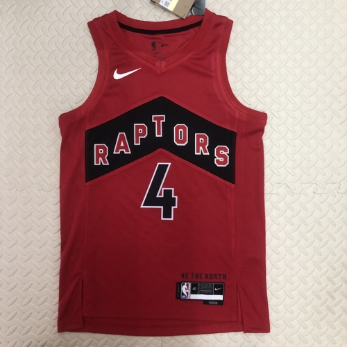 2023 Season NBA Toronto Raptors Away Red #4 Jersey-311