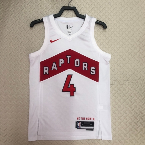 2023 Season NBA Toronto Raptors Thunder White #4 Jersey-311