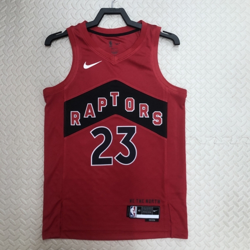 2023 Season NBA Toronto Raptors Away Red #23 Jersey-311