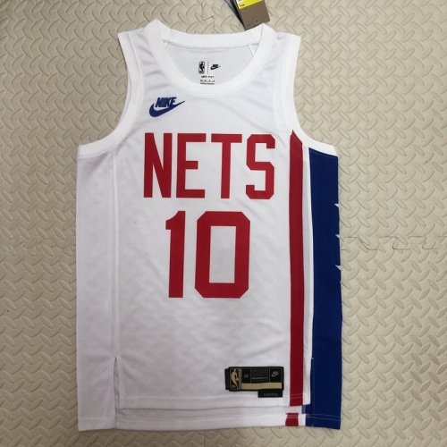 2023 Season Retro Version Brooklyn Nets White #10 NBA Jersey-311