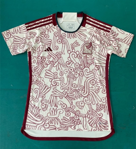 2022 world cup Mexico Away White Female Thailand Soccer Jersey-805//410/PF