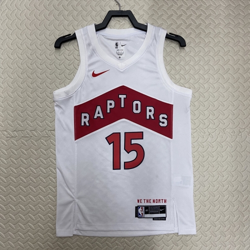 2023 Season NBA Toronto Raptors White #15 Jersey-311