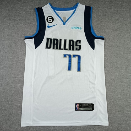 Dallas Mavericks White #77 NBA Jersey