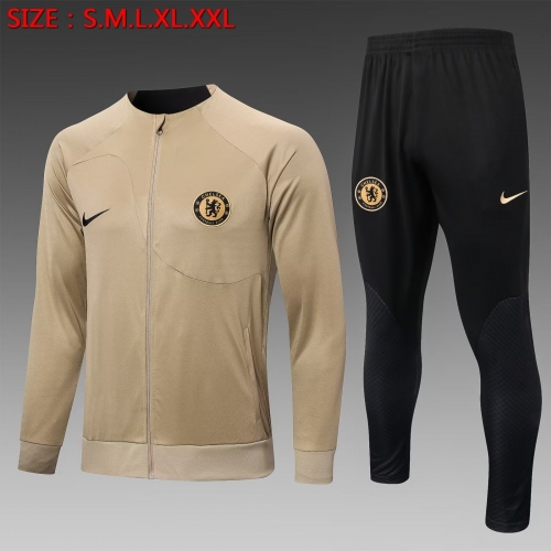 2022/23 Chelsea Khaki Thailand Soccer Jacket Uniform-815