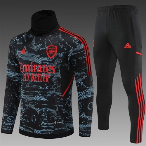 2022-23 Arsenal camouflage Hight Collar Soccer Tracksuit Uniform-801