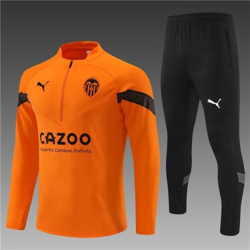 2022/23 Valencia CF Orange Thailand Soccer Tracksuit Unifrom-801