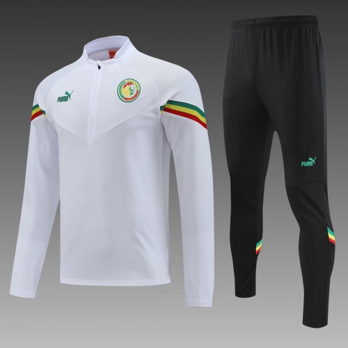 2022/23 Senegal White Thailand Tracksuit Uniform-PO