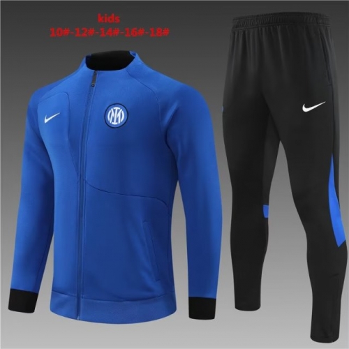 2022/23 Inter Milan Blue Kids/Youth Soccer Jacket Uniform-801