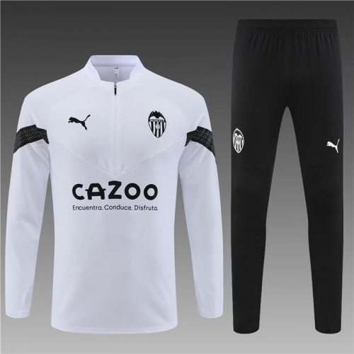 2022/23 Valencia CF White Thailand Soccer Tracksuit Unifrom-801