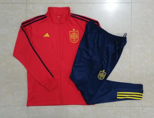 2022/23 Spain Red Soccer Jacket Uniform-815