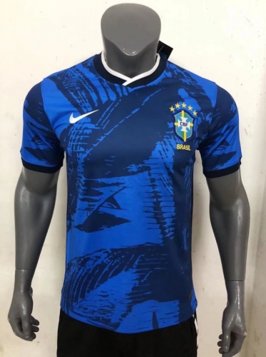 2022-23 Brazil 2nd Away Blue Soccer Thailand Jersey-426/416