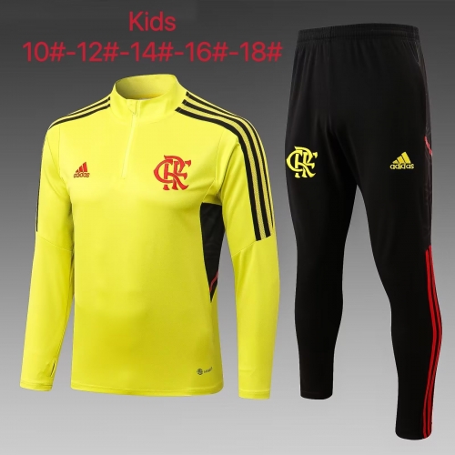 2022/23 Flamengo Yellow Kids/Youth Tracksuit Uniform-GDP/815