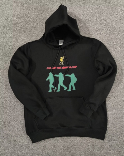 2022/23 Liverpool Black Thailand Soccer Hoodies-308