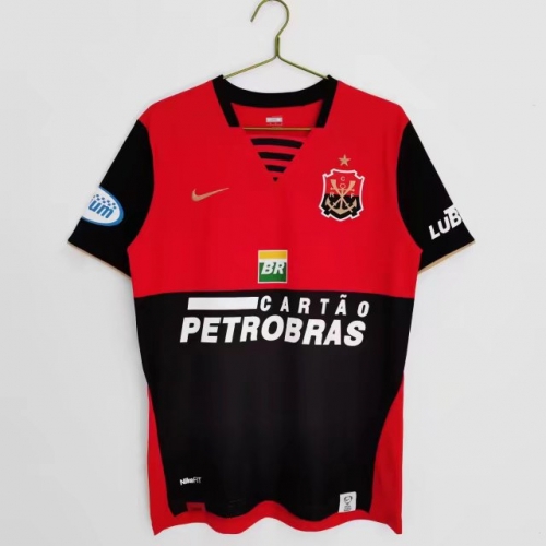 2007-08 Retro Version CR Flamengo Home Red & Black Thailand Soccer Jersey AAA-710/FY