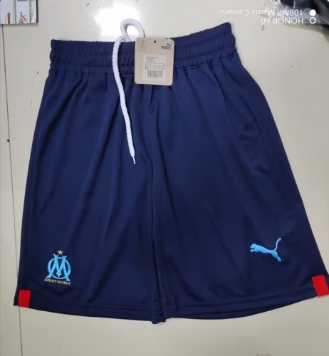 2022/23 Olympique de Marseille Away Royal Blue Thailand Soccer Shorts-509