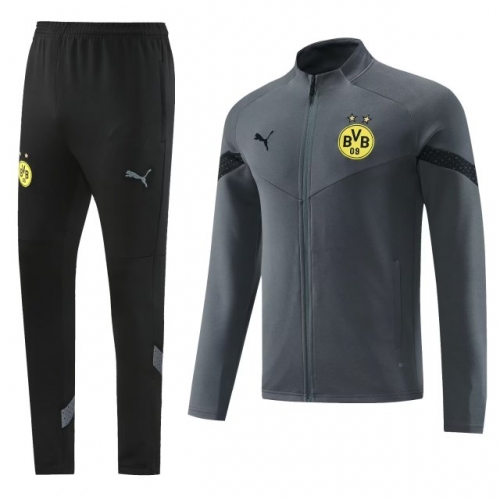 2022/23 Borussia Dortmund Gray Jacket Uniform-801/LH