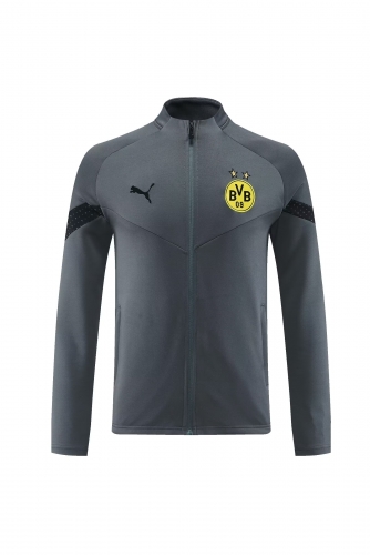 2022/23 Borussia Dortmund Gray Jacket Top-801/LH