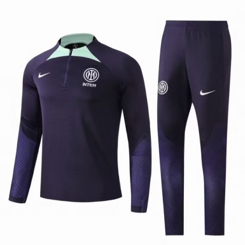 2022/23 Inter Milan Blue & Purple Kids/Youth Tracksuit Uniform-GDP