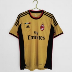 13-14 Retro Version AC Milan Yellow Thailand Soccer Jersey AAA-710/503