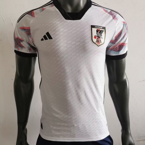 Player Version 2022 World Cup Japan Away White Thailand Soccer Jersey AAA-MY/2100/703