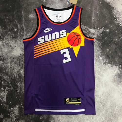 2023 Season Retro Version Phoenix Suns NBA Purple #3 Jersey