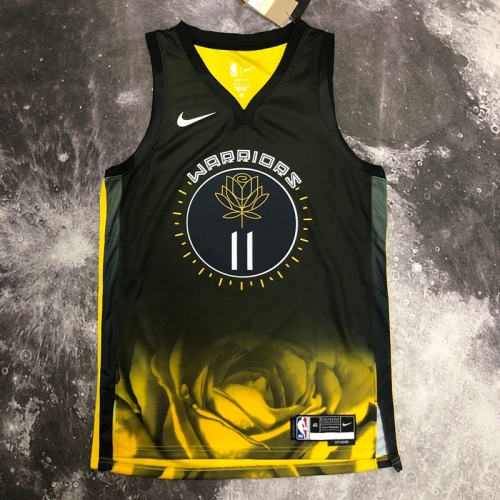 2023 Season City Version Golden State Warriors NBA Black & Yellow #11 Jersey-311