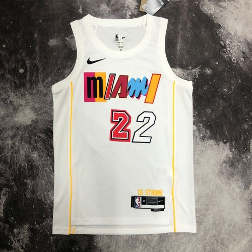 2023 Season City Version NBA Miami Heat White #22 Jersey-311