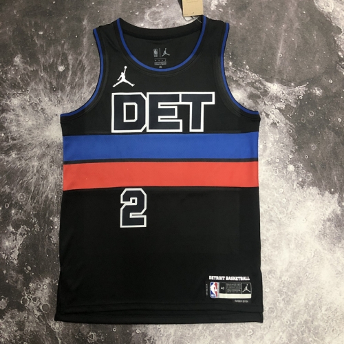 2023 Season Ferren Limited Version NBA Detroit Pistons Blue #2 Jersey-311