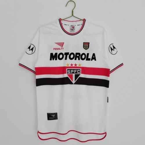 2000 Retro Version São Paulo FC Home White Thailand Soccer Jersey AAA-811/710