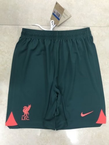 2022-23 Liverpool 2nd Away Green Thailand Soccer Shorts-315