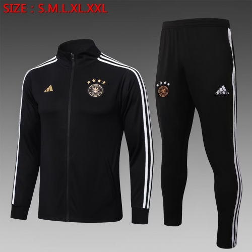 2022/23 Germany Black Soccer Jacket Uniform-815