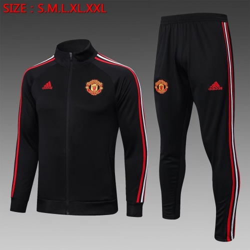 2022/23 Manchester United Black Thailand Soccer Jacket Uniform-815