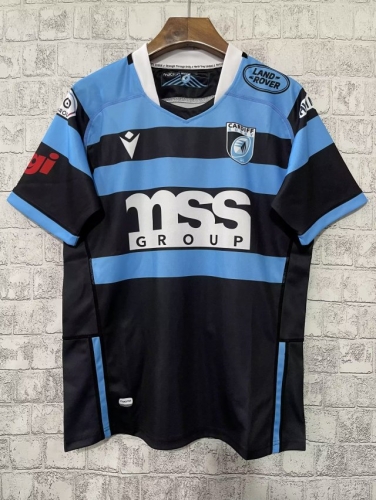 2022-23 Cardiff Black & Blue Thailand Rugby Shirts-805