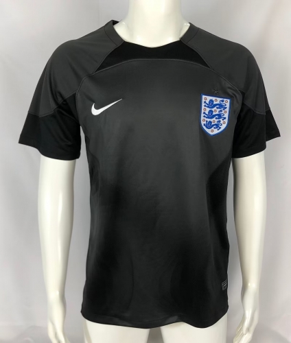 2022-23 England Goalkeeper Black Thailand Soccer Jersey AAA-503