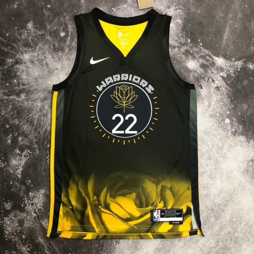 2023 Season City Version Golden State Warriors NBA Black & Yellow #22 Jersey-311