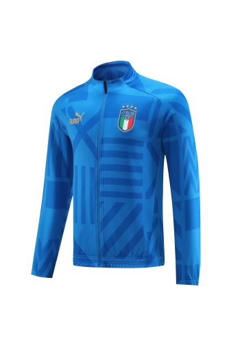 2022/23 Italy Royal Blue Soccer Jacket Top-LH