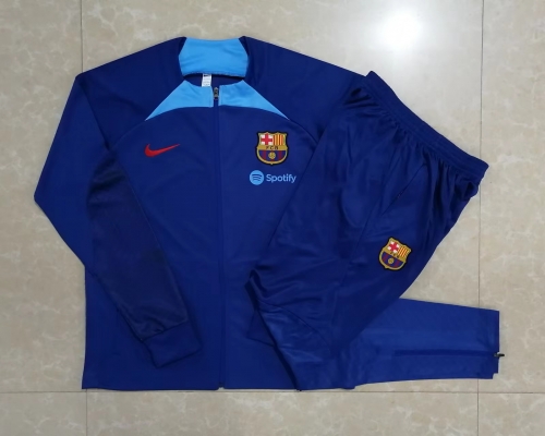 2022/23 Barcelona CaiBlue Thailand Soccer Jacket Uniform-815