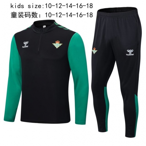 2022/23 Real Betis Green Kids/Youth Thailand Soccer Tracksuit Uniform-411/801
