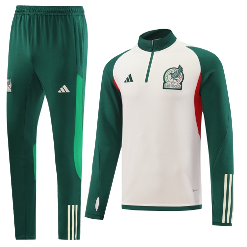 2022/23 Mexico White Thailand Soccer Tracksuit Unifrom-LH/411