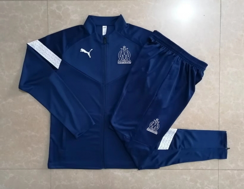 2022/23 Olympique Marseille Royal Blue Jacket Uniform-815/GDP