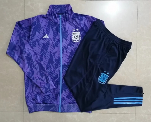 2022/23 Argentina Purple Soccer Jacket Uniform-815