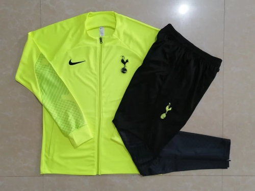 2022/23 Tottenham Hotspur Fluorescent green Thailand Soccer Jacket Uniform-815