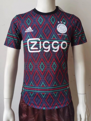 player Version 2022/23 Ajax Red & Black Pre-gain Thailand Soccer Jersey AAA-807