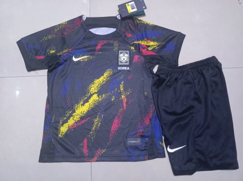 2022/23 Korea Republic Away Black & Purple  Kids/Youth Soccer Uniform-507