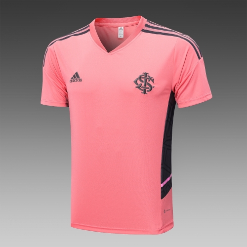 2022/23 Brazil SC Internacional Pink Shorts-Sleeve Thailand Tracksuit-815